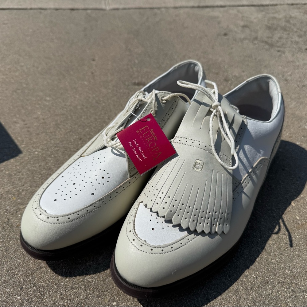 FootJoy White and Cream Oxfords